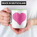 Herz Tasse Valentinstag Kaffeetasse Geschenk für Sie Ihn Liebe Grafik Paare Freund Freundin Grün Trendation