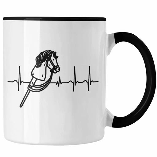 Hobbyhorse Mädchen Tasse Geschenk Hobby Horse Pferde Grafik Herzschlag Trendation
