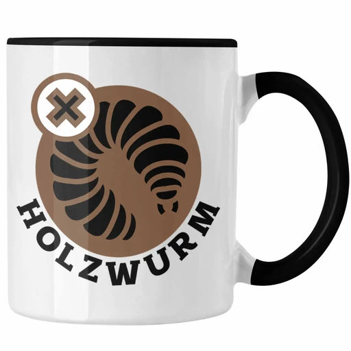Holzwurm Kreissäge Tasse Geschenk Holzarbeiter Geschenkidee Schreiner Trendation