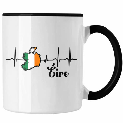 Irland Tasse "Herzschlag Eire" Geschenk für Irland-Fans Trendation