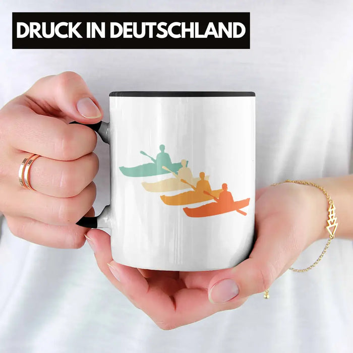 Kajak Tasse Geschenk Kajak-Fahrer Geschenkidee Retro Geburtstag Überraschung Trendation