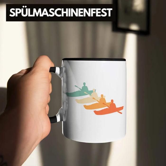 Kajak Tasse Geschenk Kajak-Fahrer Geschenkidee Retro Geburtstag Überraschung Trendation