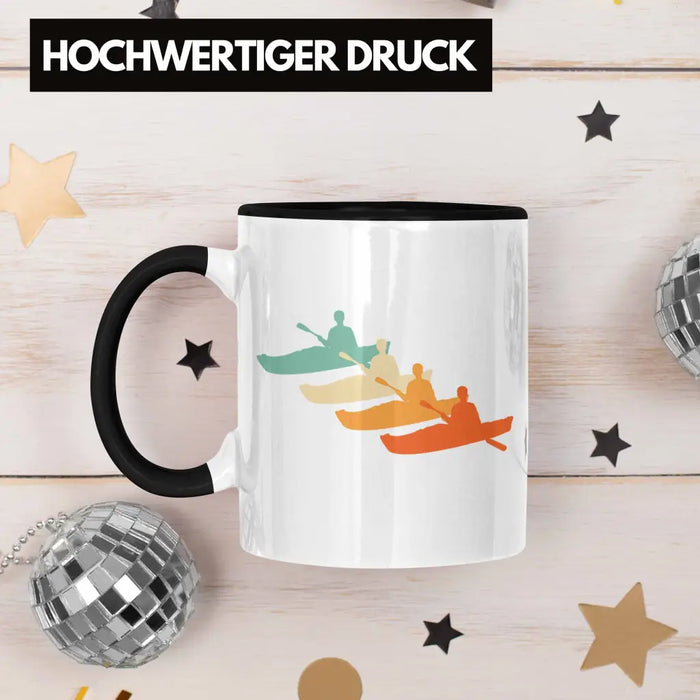 Kajak Tasse Geschenk Kajak-Fahrer Geschenkidee Retro Geburtstag Überraschung Trendation