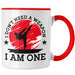 Karate-Tasse Geschenk Kampfsport-Fans Jiu Jitsu Geschenkidee I Dont Need A Weapon I Am One Rot Trendation