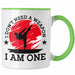Karate-Tasse Geschenk Kampfsport-Fans Jiu Jitsu Geschenkidee I Dont Need A Weapon I Am One Grün Trendation