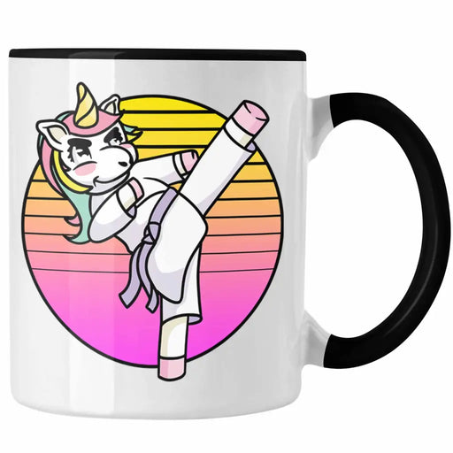 Karate-Tasse Geschenk Kampfsport-Fans Jiu Jitsu Geschenkidee Einhorn Lustig Frauen Trendation