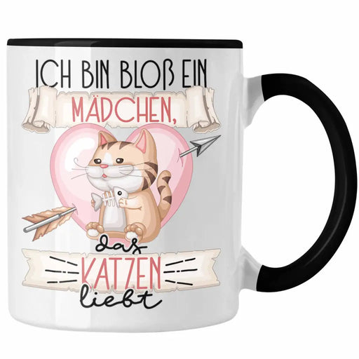 Katzen Tasse Geschenk Frauen Ich Bin Bloß Ein Mädchen Das Katzen Liebt Katzenliebhaberin Geschenk Spruch Geburtstag Trendation