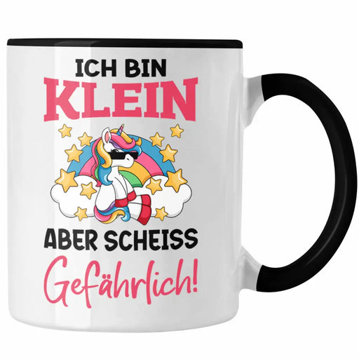 Klein Aber Sch Gefährlich Lustige Einhorn Tasse mit Spruch Geschenkidee Einhornfans Sprüche Frauen Trendation