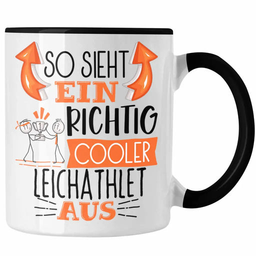 Leichtathlet Tasse Geschenk So Sieht Ein Richtig Cooler Leichtathlet Aus Geschenkidee Spruch Lustig Becher Trendation