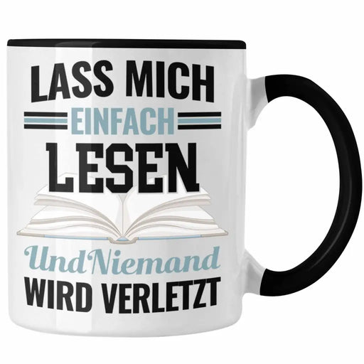 Leseratte Tasse Geschenk Lesender Panda Grafik Lesen Geschenkidee Kinder Bücherwurm Lass Mich Einfach Lesen Und Niemand Wird Verletzt Trendation