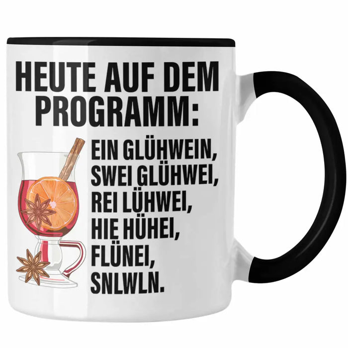 Lustige Glühwein Tasse Lustig Spruch Glühweinbecher mit Henkel Doppelwandig — TrendationStore