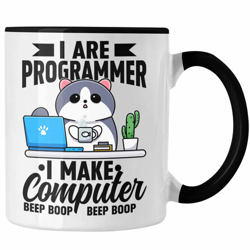 Lustige Programmierer Tasse Geschenk Humor I Are Programmer I Make Computer Beep Boop Lustiger Spruch Trendation