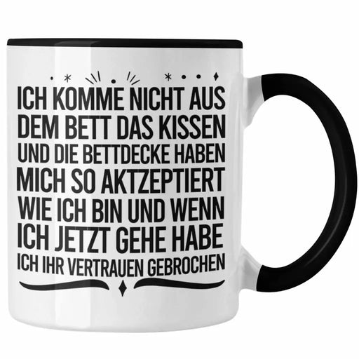 Lustige Tasse für Langschläfer Geschenkidee Mädchen Jungs Schlafmützen Trendation