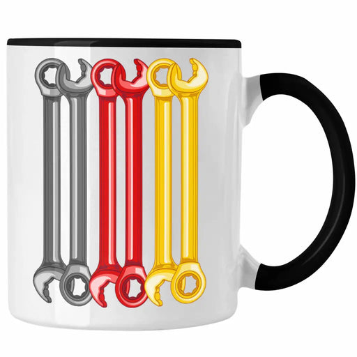 KFZ Mechaniker Geschenk Lustig Tasse Automechaniker Mechatroniker Werkstatt Tasse Deutschland Flagge Trendation