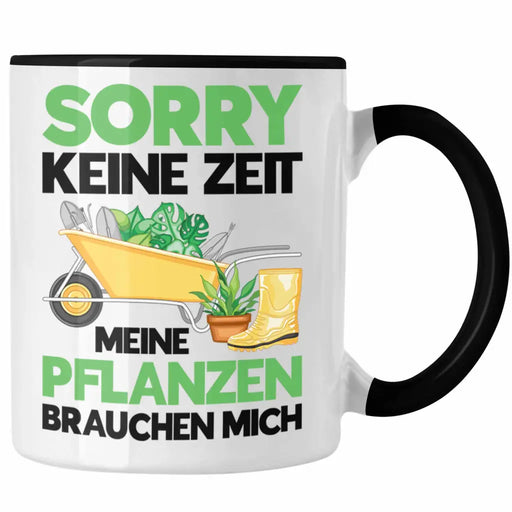 Meine Pflanzen Brauchen Mich Tasse mit Spruch Garten Hobbygärtner Gärtner Geschenk Lustig Gärtnerin Geschenkidee Trendation