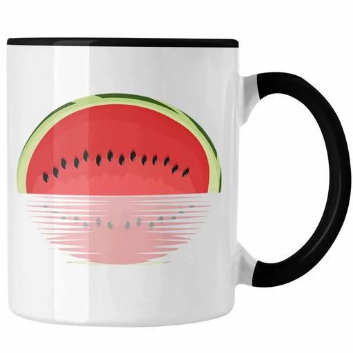 Melone Grafik Tasse Geschenk Sommer Geschenkidee Melonen-Liebhaber See Spiegel Trendation