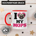 Mops Besitzerin Tasse Geschenk Lustiger Spruch Geschenkidee I Love My Mops Rot Trendation