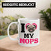 Mops Besitzerin Tasse Geschenk Lustiger Spruch Geschenkidee I Love My Mops Weiß Trendation