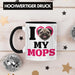 Mops Besitzerin Tasse Geschenk Lustiger Spruch Geschenkidee I Love My Mops Trendation