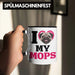 Mops Besitzerin Tasse Geschenk Lustiger Spruch Geschenkidee I Love My Mops Trendation