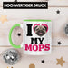 Mops Besitzerin Tasse Geschenk Lustiger Spruch Geschenkidee I Love My Mops Grün Trendation