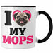 Mops Besitzerin Tasse Geschenk Lustiger Spruch Geschenkidee I Love My Mops Trendation