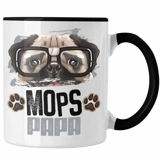 Mops Papa Besitzer Tasse Geschenk Lustiger Spruch Geschenkidee Mops Liebhaber Trendation