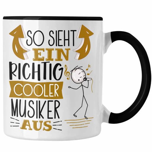 Musiker Tasse Geschenk So Sieht Ein RIchtig Cooler Musiker Aus Geschenkidee Lustiger Spruch Geburtstag Becher Kaffeetasse Musiklehrer Trendation