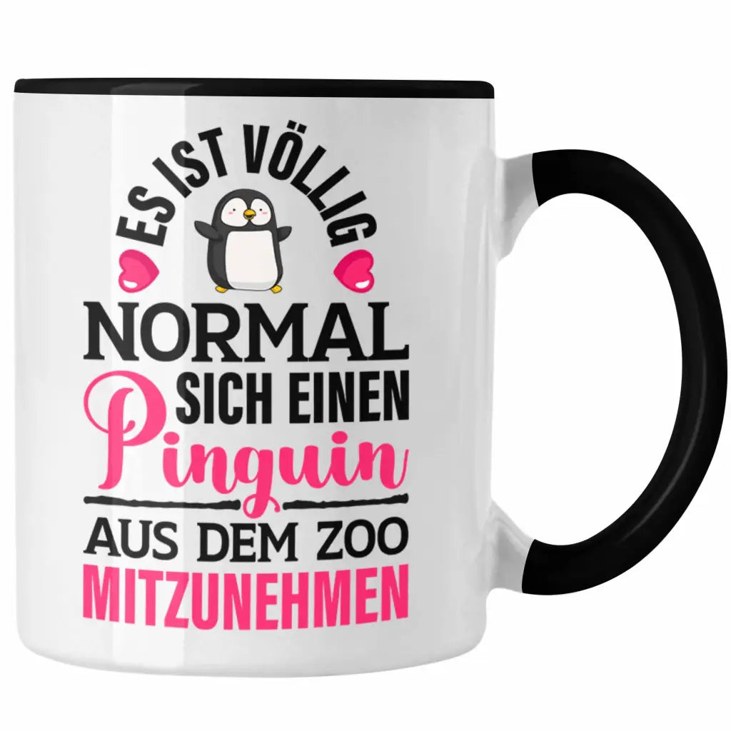 Trendation - Pinguin Geschenk Tasse Kinder Liebe Spruch Kollegin Freundin  Kaffee