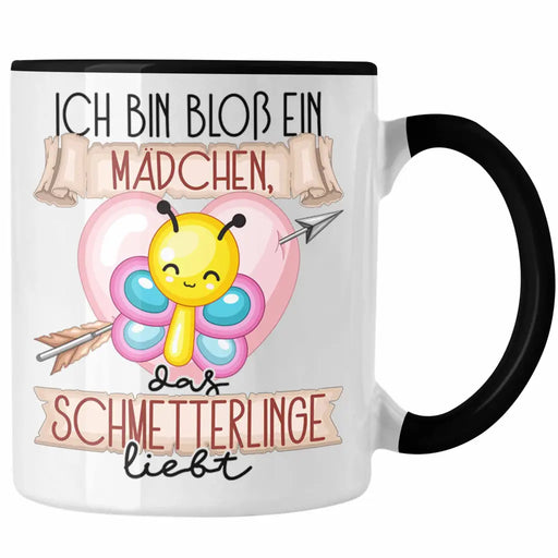 Schmetterlinge Tasse Geschenk Frauen Ich Bin Bloß Ein Mädchen Das Schmetterlinge Liebt Schmetterlingliebhaber Geschenk Spruch Geburtstag Trendation