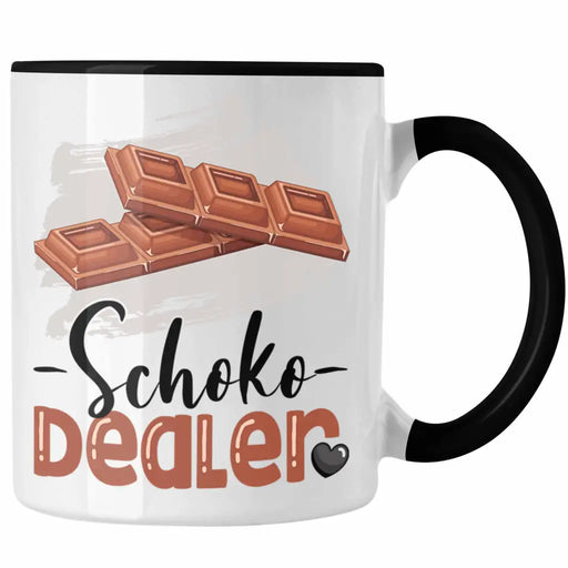 Schoko Dealer Tasse Geschenk für Schokoladenverkäufer Geburtstag Spruch Geschenkidee Trendation