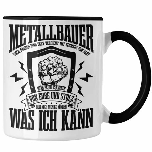 Schweißen Tasse Geschenk Schmied Schweißer Geschenkidee Spruch Metallbauer Trendation