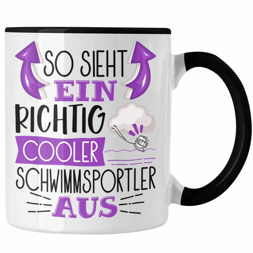Schwimmsportler Tasse Geschenk So Sieht Ein Richtig Cooler Schwimmsportler Aus Geschenkidee Spruch Lustig Becher Trendation
