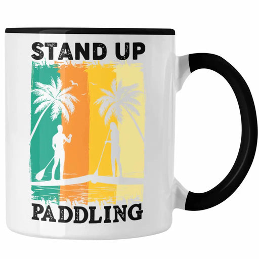 Standup Paddling Tasse Geschenk SUP Geschenkidee Lustige Grafik Retro Trendation