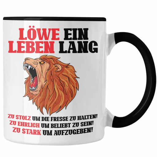 Löwe Sternzeichen Tasse Geschenk Lustiger Spruch Löwe Spruch Geschenkidee Geburtstag Trendation