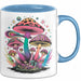 Pilz Fan Tasse Geschenkidee für Pilzliebhaber Blau Trendation