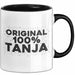 Tanja Tasse Original 100% Tanja Geschenk Schwarz Trendation