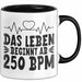 Raver Tasse Geschenk Das Leben Beginnt Ab 250 Bpm Trendation