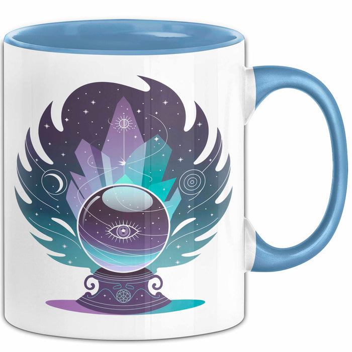 Spiritueller Suchender Tasse Geschenkidee für Innere Reise Blau Trendation