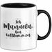 Manuela Tasse Ich Manuela, Bin Vollkommen Geschenk Schwarz Trendation