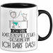 Geschenk für Katzenspielzeug-Designerin Tasse Lustige Geschenkidee Geburtstag Ich Bin Katzenspielzeug-Designerin Ich Darf Das Trendation