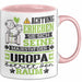 Uropa Geschenk Tasse Lustiger Spruch Erheben Sie Sich Der Uropa Betritt den Raum Rosa Trendation