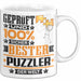 Puzzler Geschenk Lustiger Spruch für Puzzler Geschenkidee Bester Puzzler Der Welt Weiß Trendation