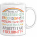 Office Arbeitskollege Tasse Geschenk Lustige Geschenkidee Spruch Wenn Aus Kolleginnen Freundinnen Weiß Trendation