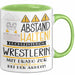 Wrestlerin Tasse Geschenk Lustig Abstand Halten Hochleistungs-Wrestlerin Mit Drang Zur Perfektion Bei Der Arbeit Grün Trendation