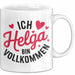 Helga Tasse Geschenk Ich Bin Vollkommen Helga Geschenkidee Geburtstag Weiß Trendation