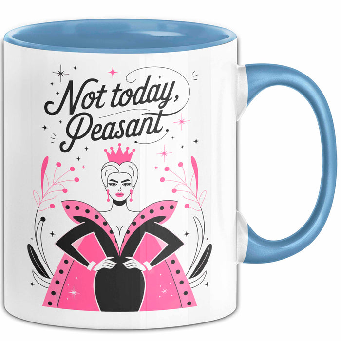 Freche Königin Tasse Geschenk Lustige Geschenkidee Spruch Für Starke Persönlichkeiten Blau Trendation