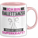 Balletttänzer Tasse Geschenk für Balletttänzer Geburtstag Lustiger Spruch Kaffee-Becher Was Ist Deine Superkraft Rosa Trendation