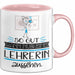 Lehrerin Geschenk Tasse So Gut Kann Nur Eine Lehrerin Aussehen Geschenkidee Geburtstag Weihnachten Lustig Rosa Trendation