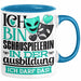 Schauspielerin Ausbildung Start Geschenk Tasse Ich Bin Schauspielerin In Der Ausbildung Ich Darf Das Kaffee-Becher Geschenkidee Blau Trendation